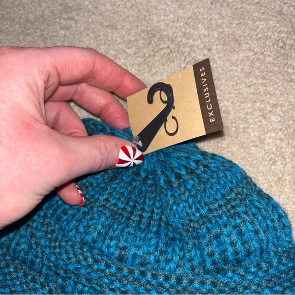 C.C Teal Knit Beanie Winter Hat Snow - Picture 3 of 4